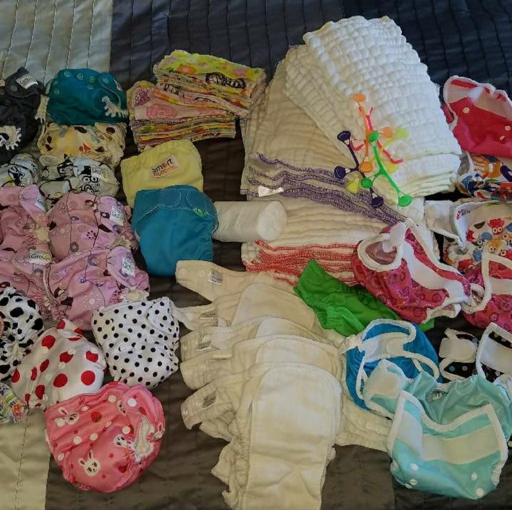Cloth Diaper Ensemble - Twin Girls